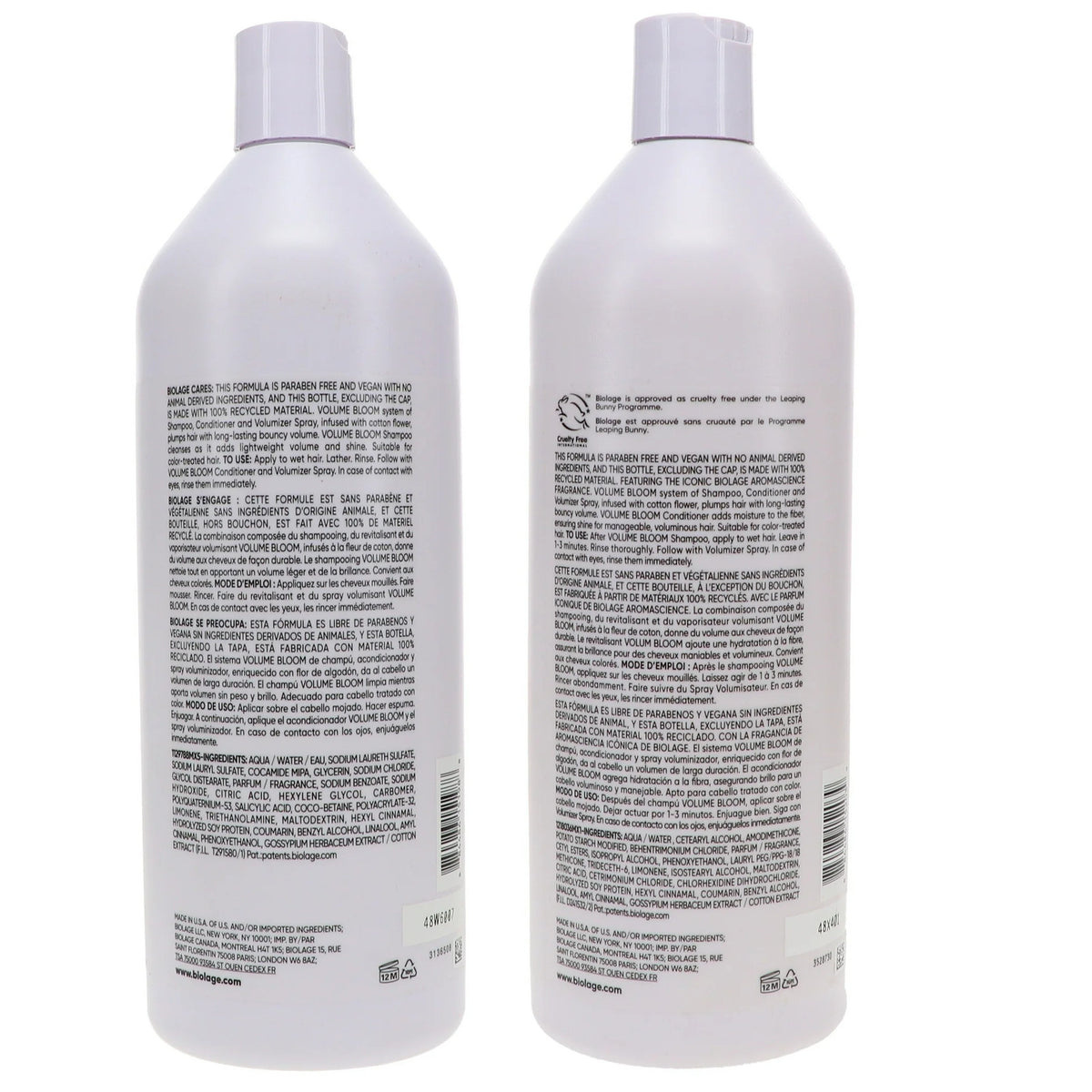 Matrix Biolage Volume BOOST Shampoo & Conditioner 33.8 oz, Liters Duo Fresh
