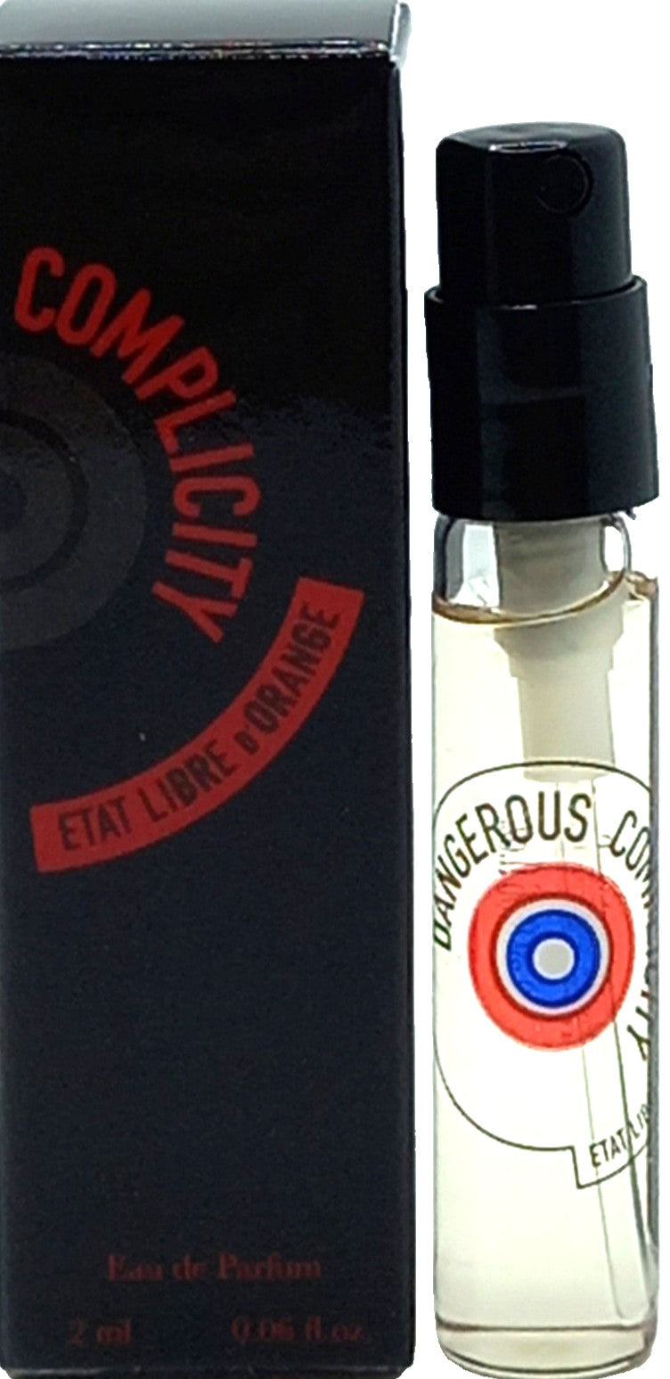 ETAT LIBRE D'ORANGE DANGEROUS COMPLICITY EAU DE PARFUM VIAL SPRAY UNISEX 0.06 Oz