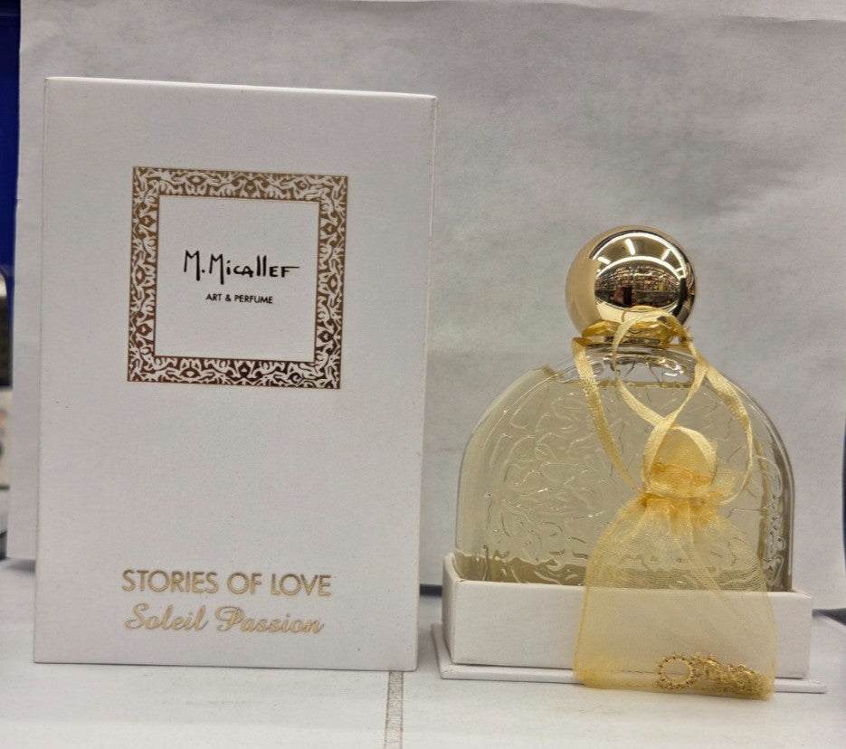 M. MICALLEF STORIES OF LOVE SOLEIL PASSION EDP SPRAY 3.3 Oz / 100 ml NIB