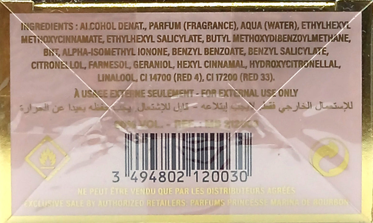 MARINA DE BOURBON SYMBOL FOR A LADY EAU DE PARFUM SPRAY FOR WOMEN 3.4 Oz / 100ml