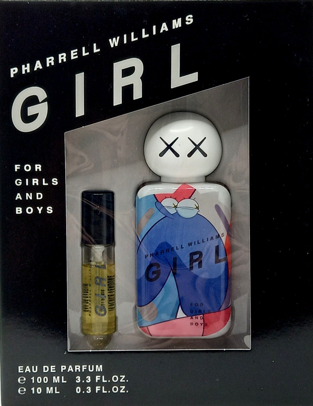 PHARRELL WILLIAMS GIRL 2 PCS SET EAU DE PARFUM SPRAY UNISEX 3.3 Oz, 0.3 Oz NEW!