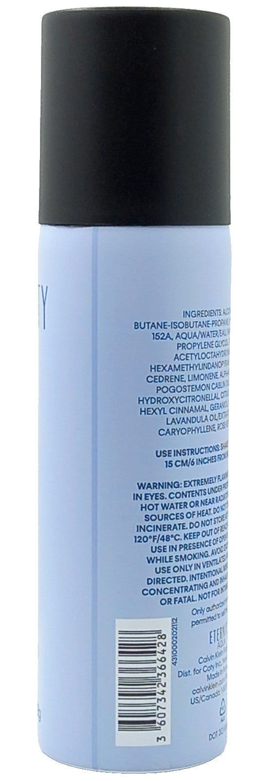 CALVIN KLEIN ETERNITY AQUA FOR MEN ALL OVER BODY SPRAY 5.3 Oz / 152 g BRAND NEW!