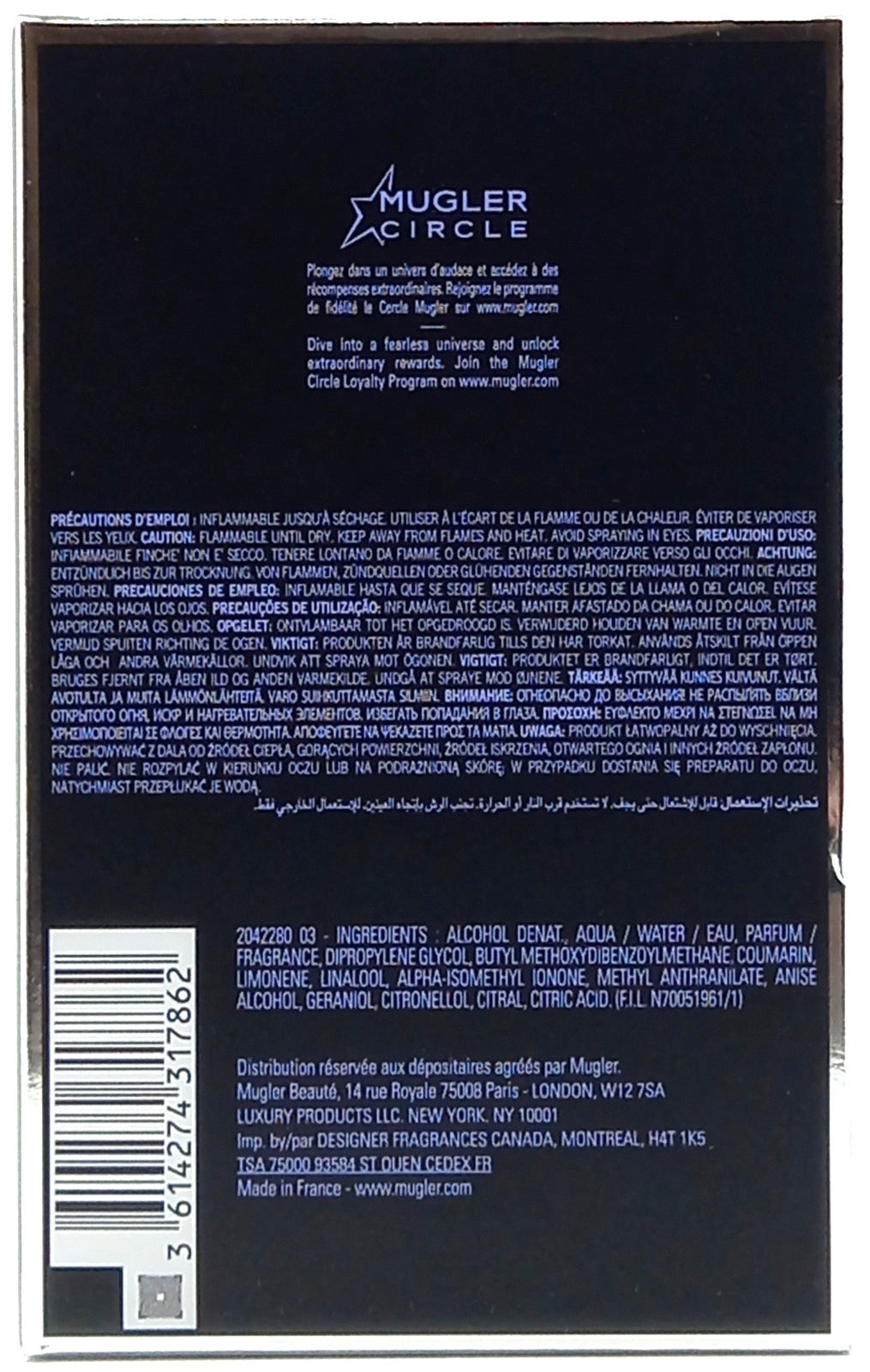 THIERRY MUGLER A*MEN STELLAR EAU DE PARFUM LUMINEUSE SPRAY MEN 3.3 Oz / 100 ml
