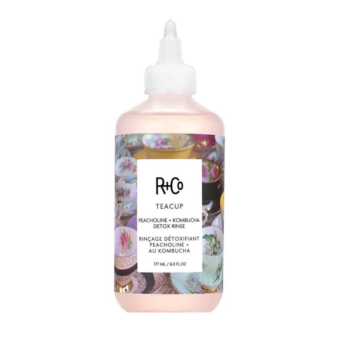 R+Co Teacup Peacholine + Kombucha Detox Rinse 6 oz