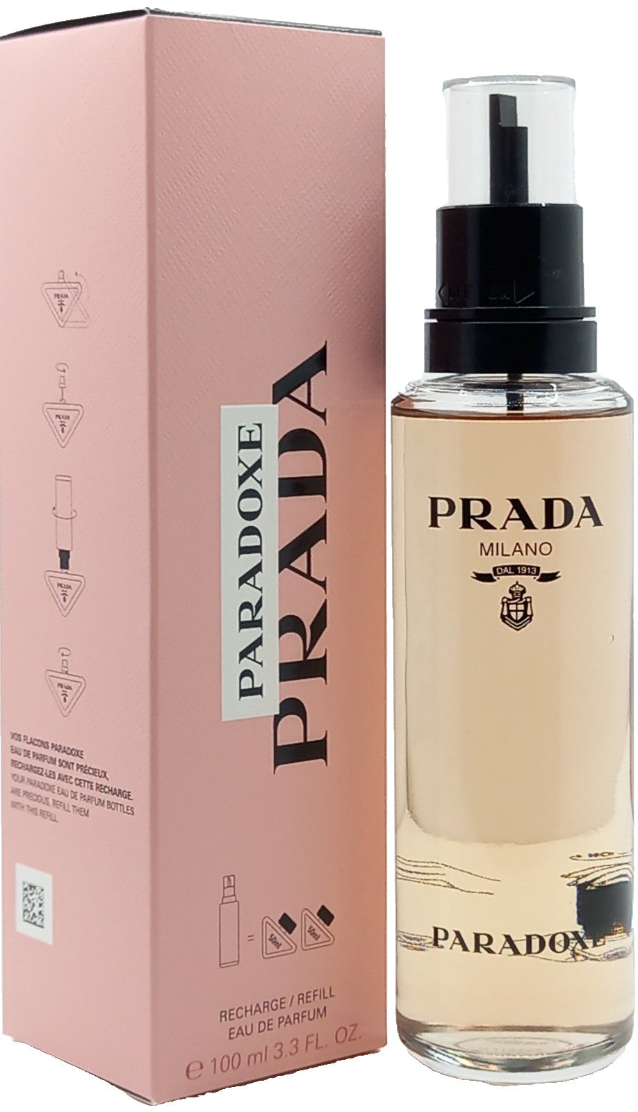 PRADA PARADOXE EAU DE PARFUM REFILL FOR WOMEN 3.3 Oz / 100 ml BRAND NEW ITEM!!!