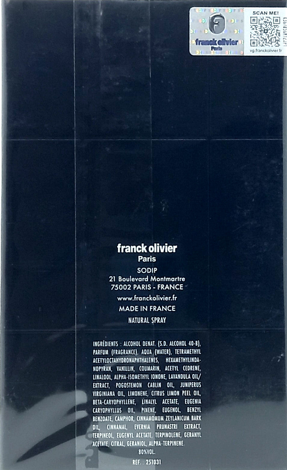 FRANCK OLIVIER NUIT LUXURY EAU DE PARFUM SPRAY UNISEX 3.38 Oz / 100 ml BRAND NEW