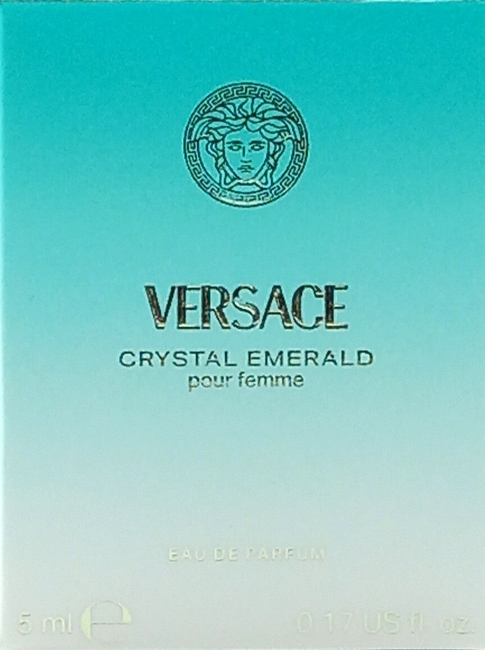 VERSACE CRYSTAL EMERALD EAU DE PARFUM MINI SPLASH 0.17 Oz / 5 ml TRAVEL SIZE!!!