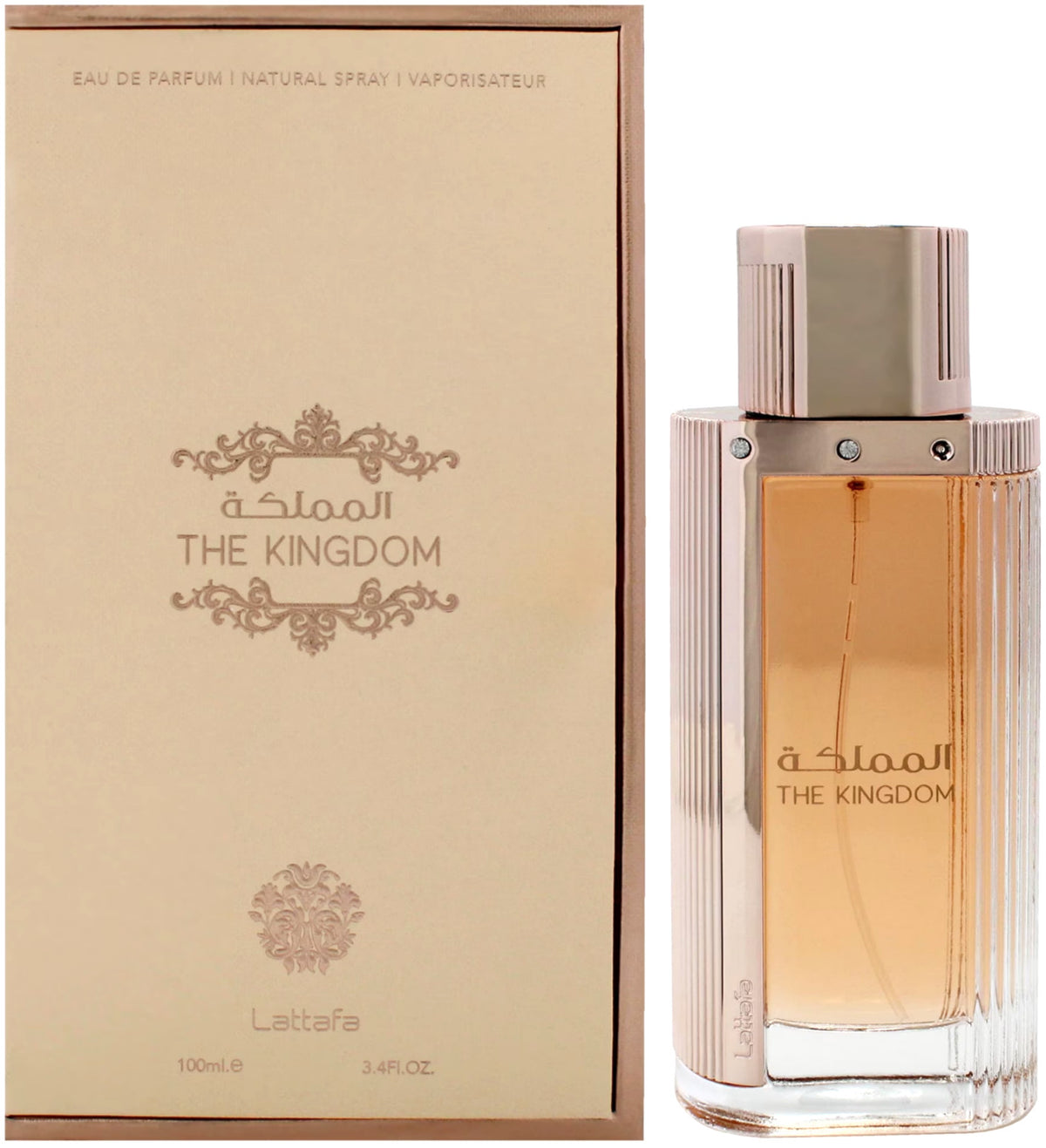 LATTAFA THE KINGDOM EAU DE PARFUM SPRAY FOR WOMEN 3.4 Oz / 100 ml BRAND NEW ITEM