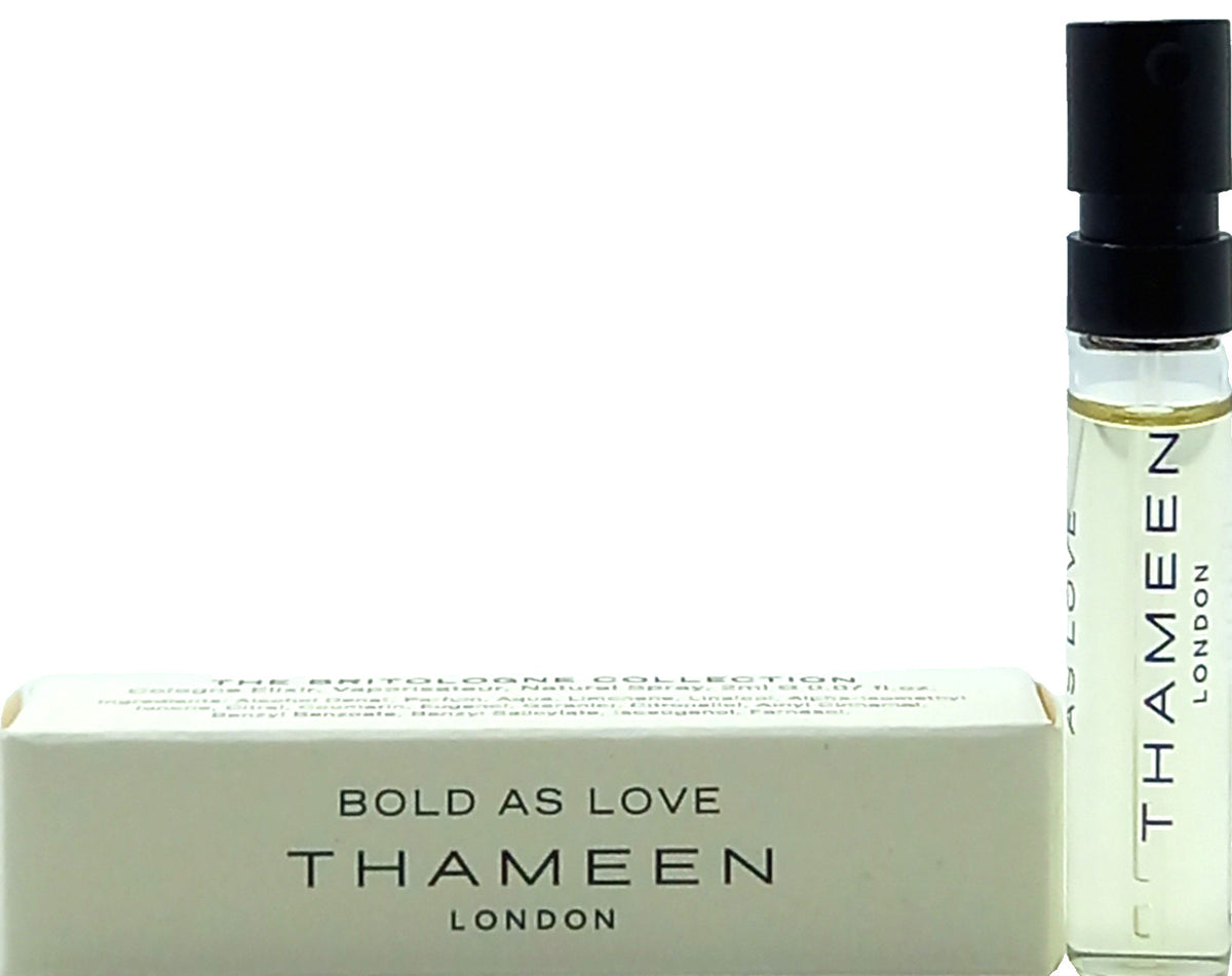 THAMEEN BOLD AS LOVE COLOGNE ELIXIR VIAL SPRAY UNISEX 0.07 Oz NEW MINI!!!