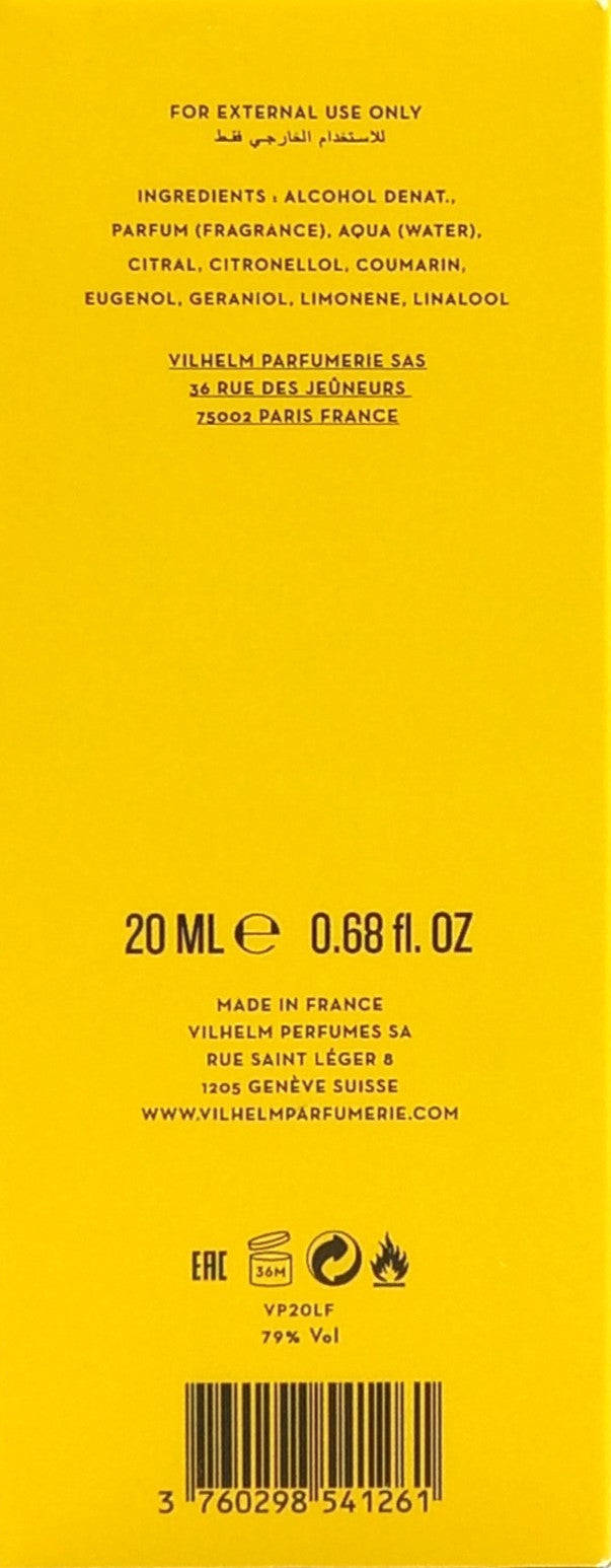 VILHELM PARFUMERIE LONDON FUNK EAU DE PARFUM SPRAY UNISEX 0.68 Oz / 20 ml NEW!!!