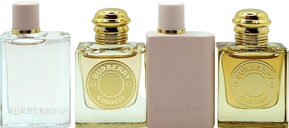 BURBERRY 4 PCS MINI COLLECTION GIFT SET FOR WOMEN 0.16 Oz / 5 ml EACH BRAND NEW!