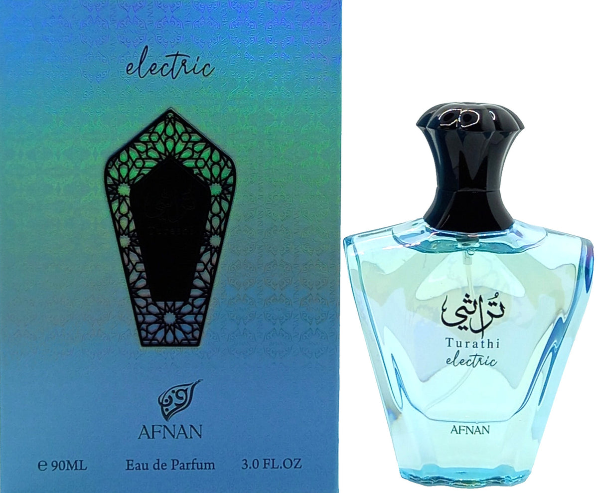 AFNAN TURATHI ELECTRIC EAU DE PARFUM SPRAY UNISEX 3.0 Oz / 90 ml BRAND NEW ITEM!