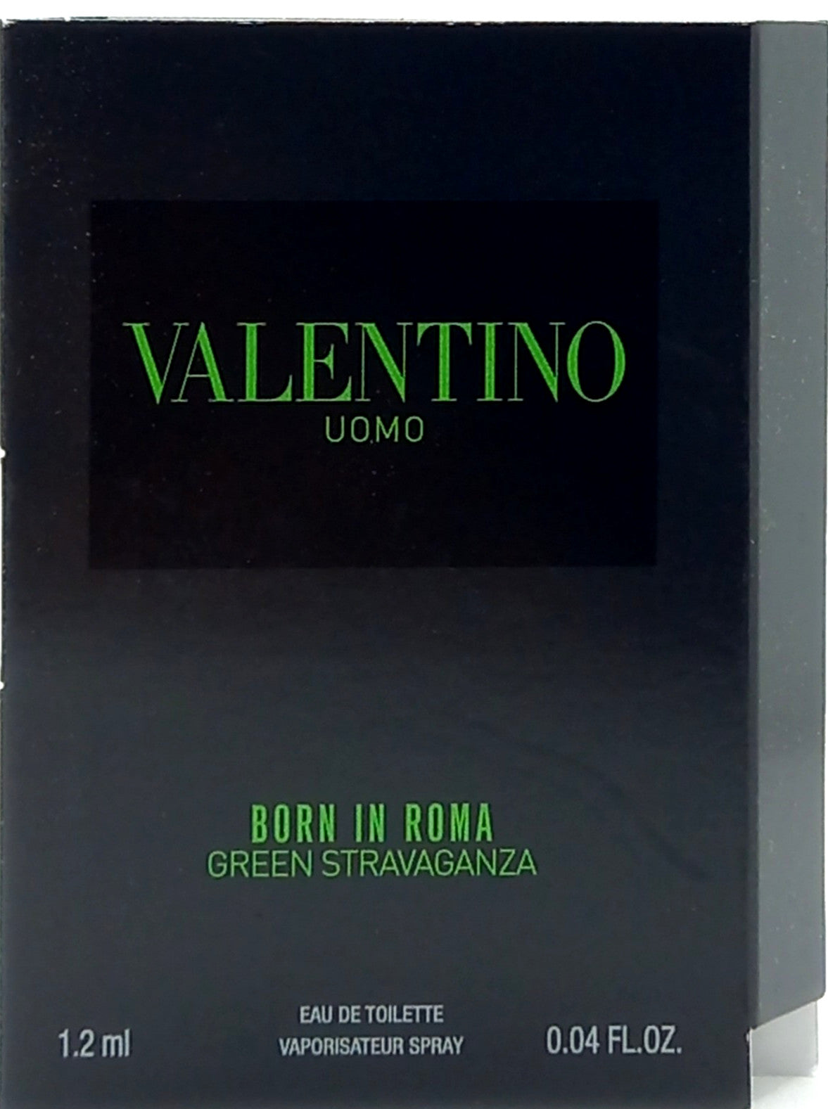 VALENTINO UOMO BORN IN ROMA GREEN STRAVAGANZA EDT VIAL SPRAY FOR MEN 0.04 Oz NEW