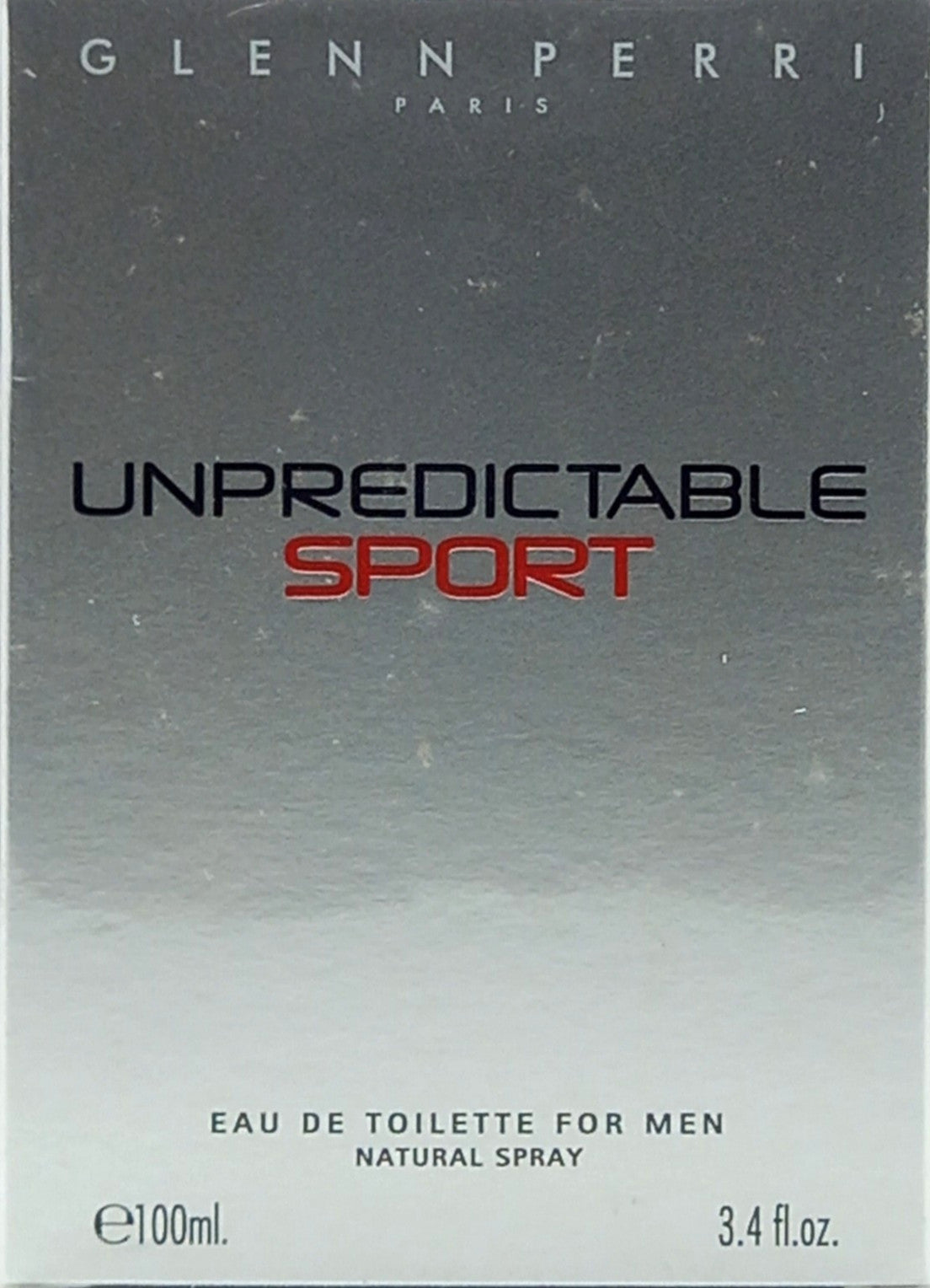GLENN PERRI UNPREDICTABLE SPORT EAU DE TOILETTE SPRAY FOR MEN 3.4 Oz / 100 ml