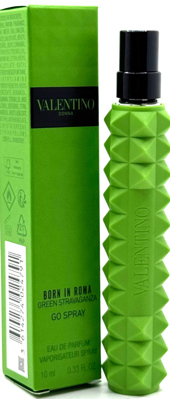 VALENTINO DONNA BORN IN ROMA GREEN STRAVAGANZA EDP SPRAY WOMEN 0.33 Oz / 10 ml