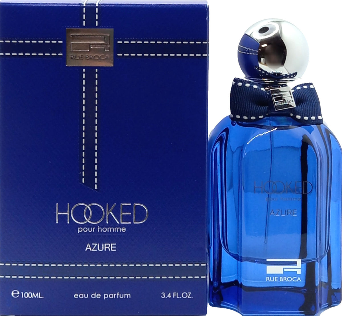 RUE BROCA HOOKED AZURE POUR HOMME EAU DE PARFUM SPRAY MEN 3.4 Oz / 100 ml NEW!!!