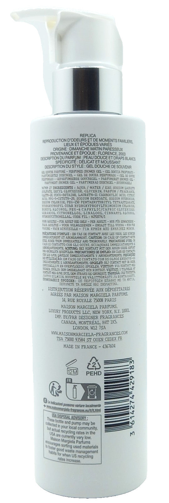 MAISON MARGIELA REPLICA LAZY SUNDAY MORNING SHOWER GEL UNISEX 6.7 Oz / 200 ml