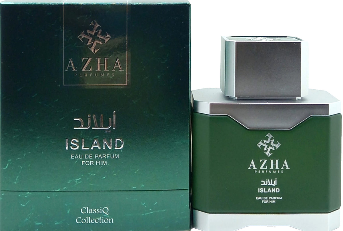 AZHA PERFUMES ISLAND EAU DE PARFUM SPRAY FOR MEN 3.3 Oz / 100 ml BRAND NEW!!!