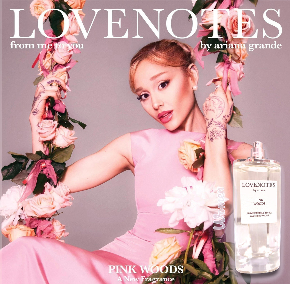 Ariana Grande LoveNotes Pink Woods Eau De Parfum Spray 4.2oz 125 ml Spray NEW