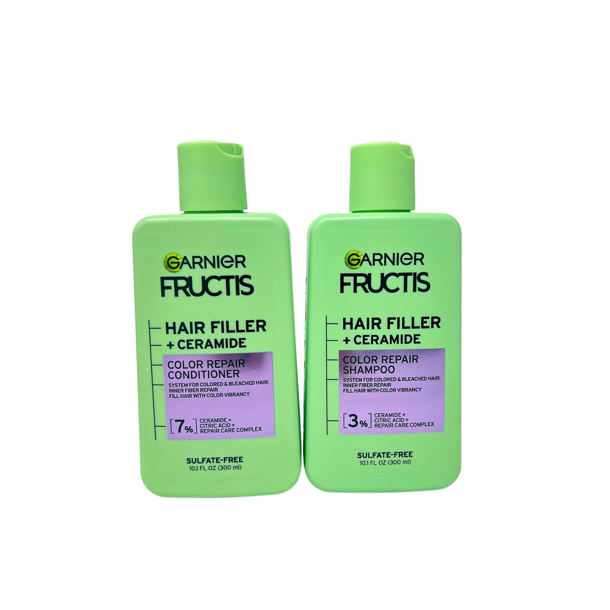 Garnier Fructis Hair Filler Color Repair Shampoo and Conditioner 10.1 oz, DUO