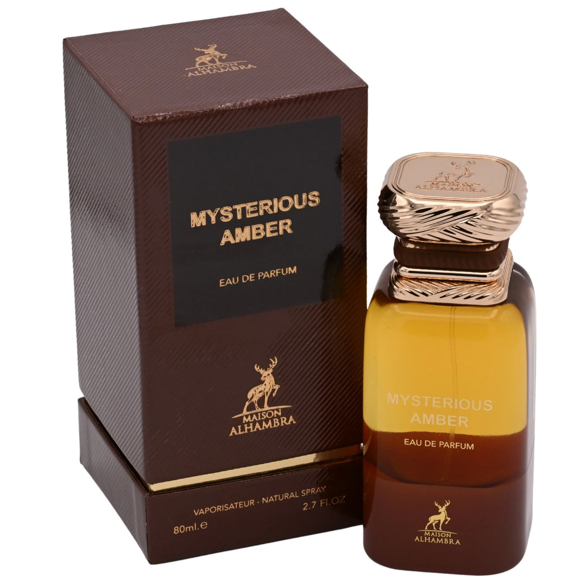Maison Alhambra Mysterious Amber EDP Spray Unisex 2.7 oz 80ml New Box