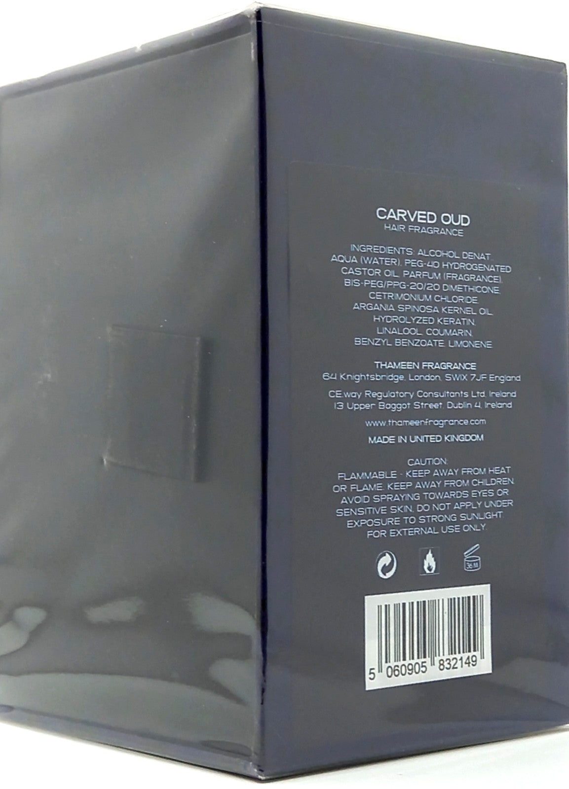 THAMEEN CARVED OUD HAIR FRAGRANCE WITH KERATIN UNISEX 1.7 Oz / 50 ml NEW!