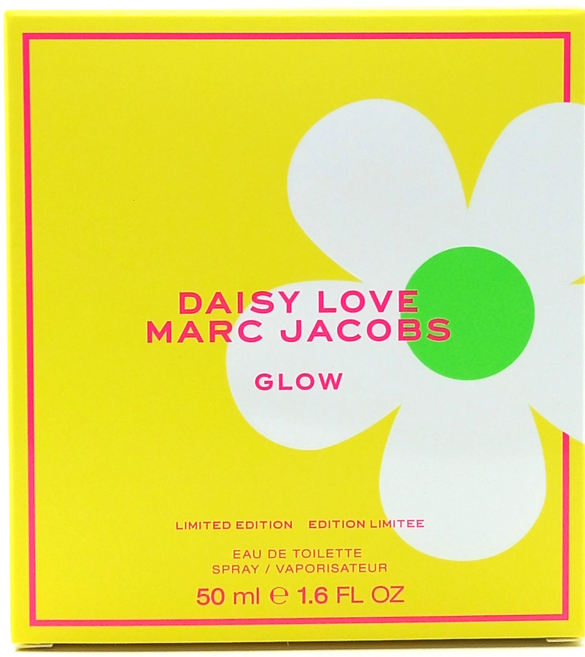 MARC JACOBS DAISY LOVE GLOW EAU DE TOILETTE SPRAY FOR WOMEN 1.6 Oz / 50 ml NEW!