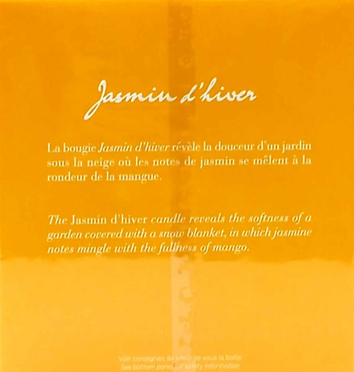 MAISON FRANCIS KURKDJIAN JASMIN D'HIVER HOLIDAY SCENTED CANDLE 9.9 Oz / 280 g