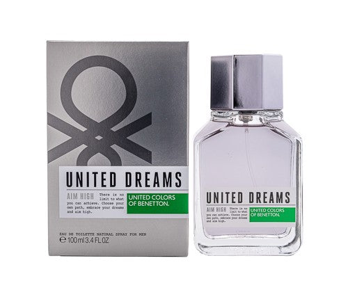 United Dreams Aim High by Benetton Cologne for Men 3.4 oz New in Box