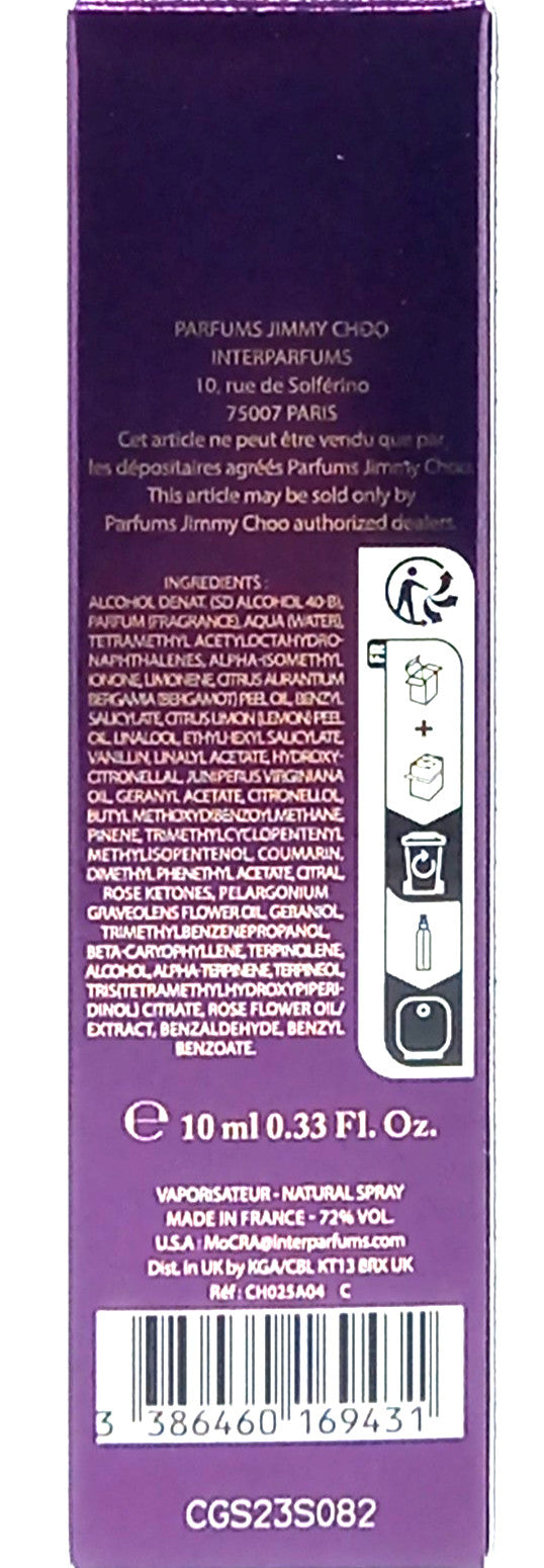 JIMMY CHOO I WANT CHOO MIDNIGHT EAU DE PARFUM PEN SPRAY WOMEN 0.33 Oz / 10 ml