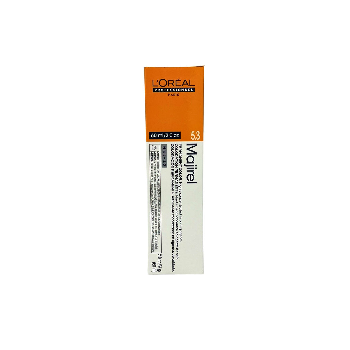 Loreal Majirel Ionene G Incell Permanent Creme Color 5.3/5G 2 oz