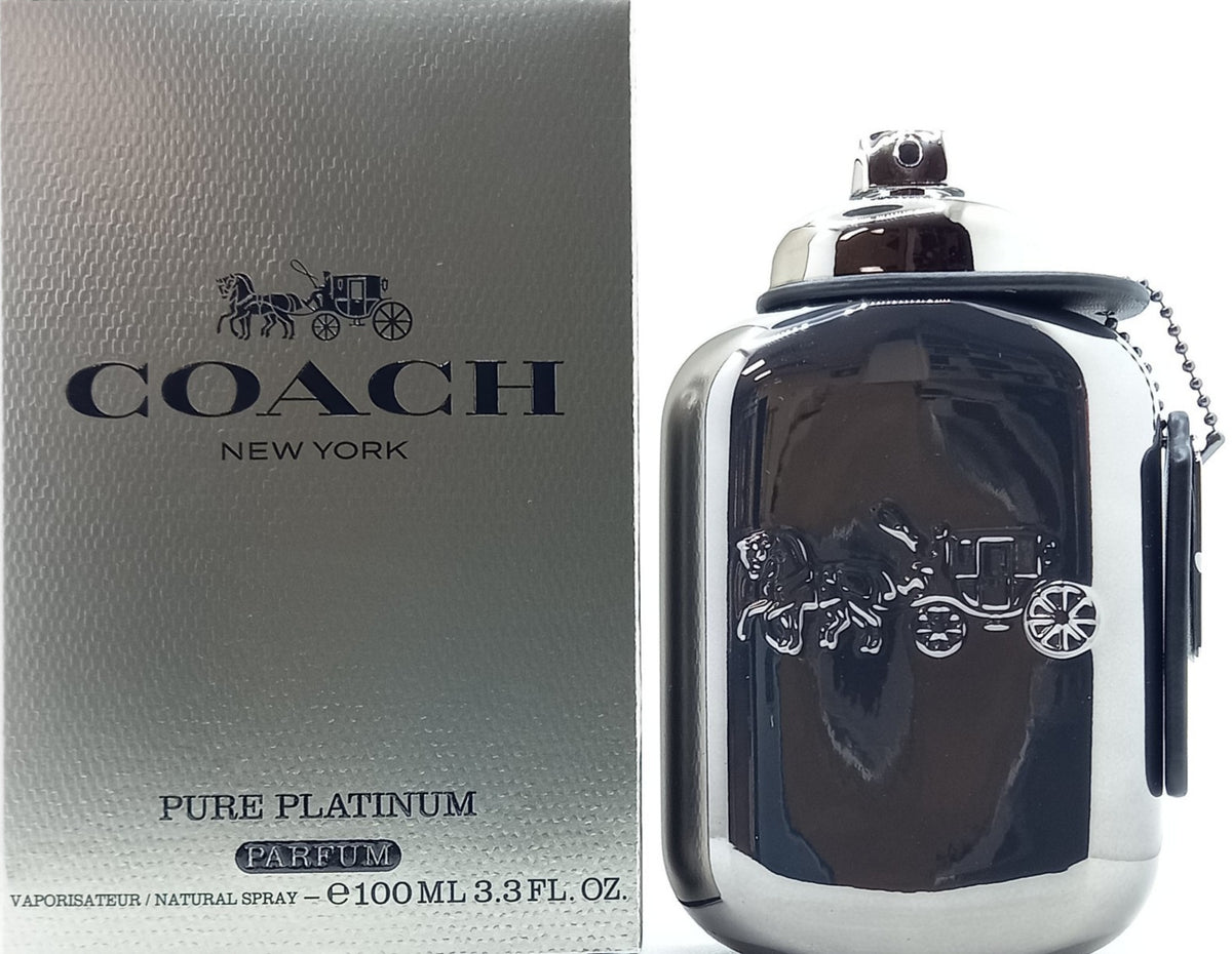 COACH PURE PLATINUM PARFUM SPRAY FOR MEN 3.3 Oz / 100 ml BRAND NEW ITEM!!!