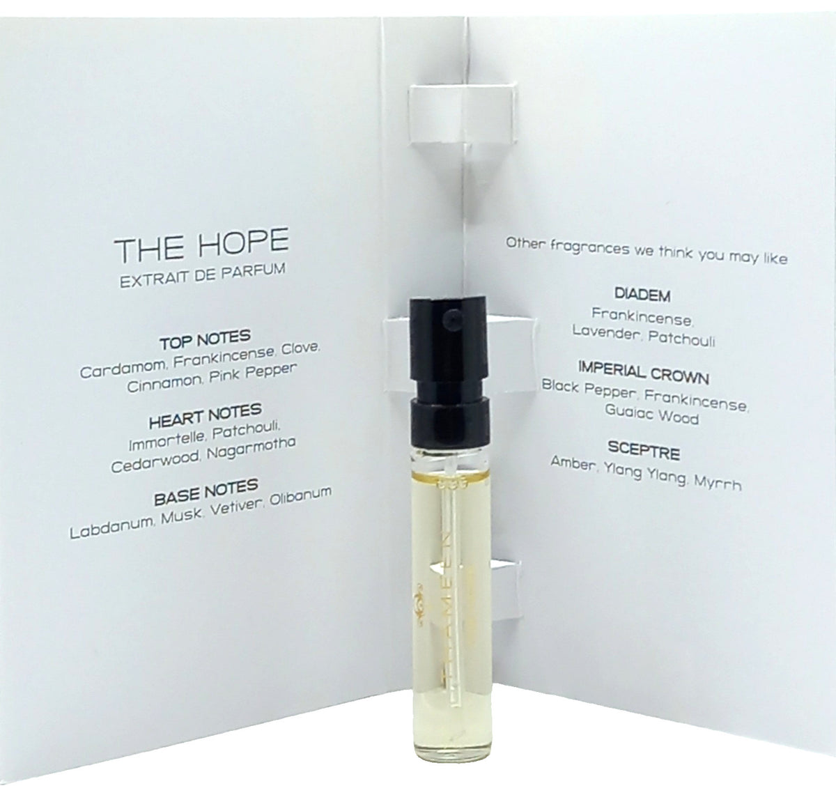 THAMEEN THE HOPE EXTRAIT DE PARFUM VIAL SPRAY UNISEX 0.07 Oz / 2 ml MINI SIZE!!!