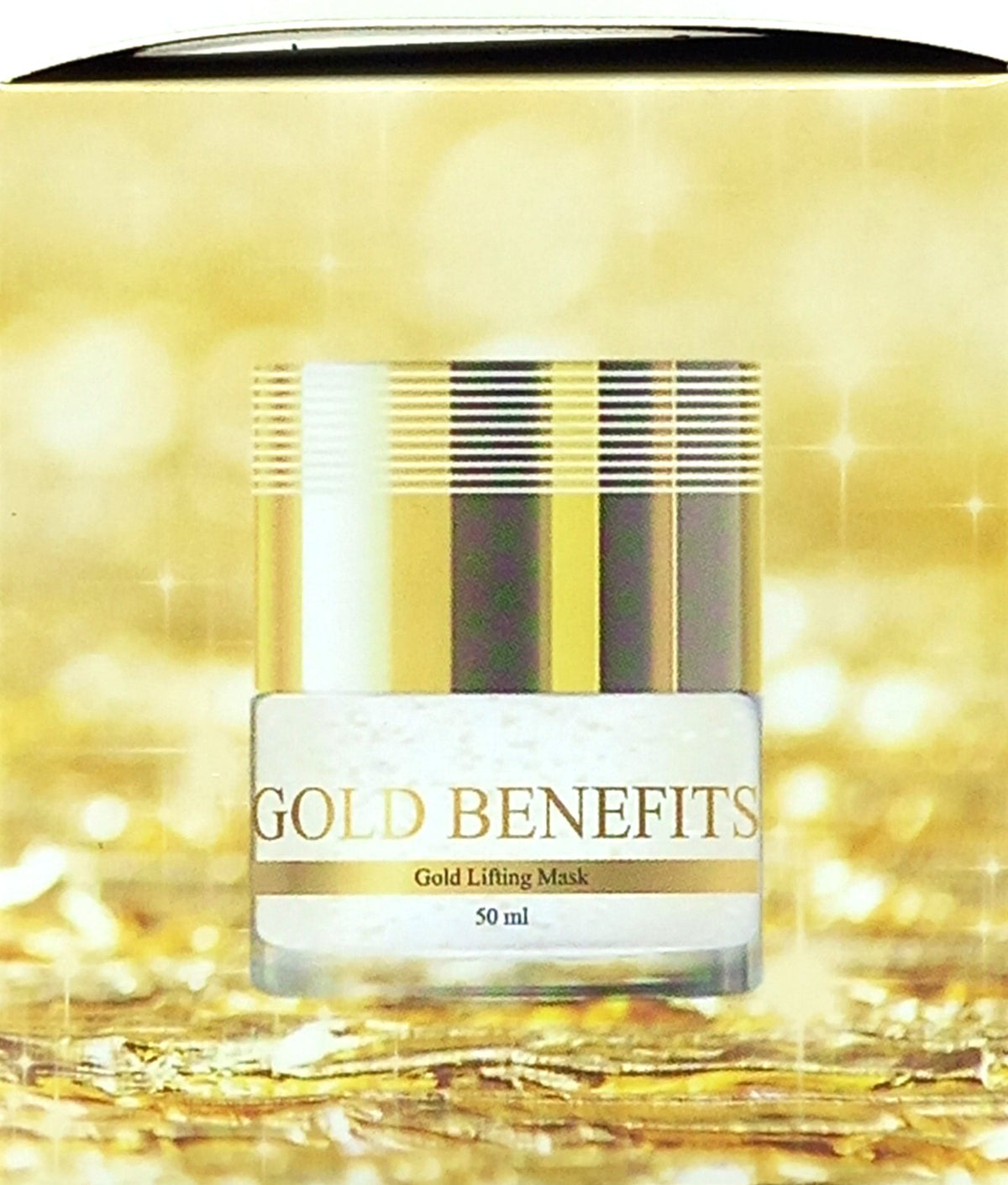 GOLD BENEFITS COTTON EXTRACT&HYALURONIC ACID GOLD LIFTING MASK 1.69 Oz / 50 ml