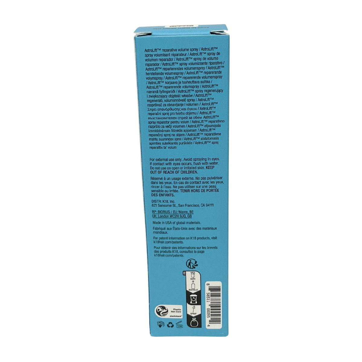 K 18 AstroLift Reparative Volume Spray 4 oz