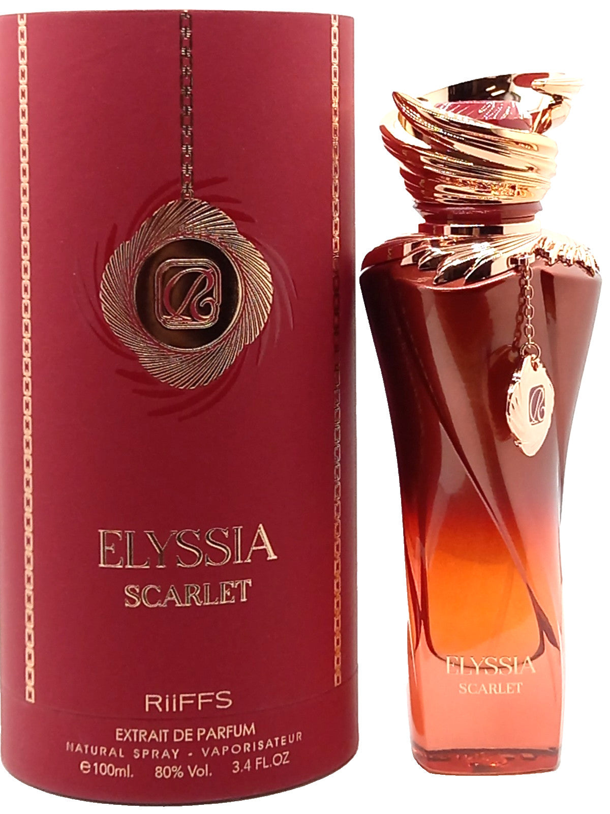 RIIFFS ELYSSIA SCARLET EXTRAIT DE PARFUM SPRAY WOMEN 3.4 Oz / 100 ml BRAND NEW!