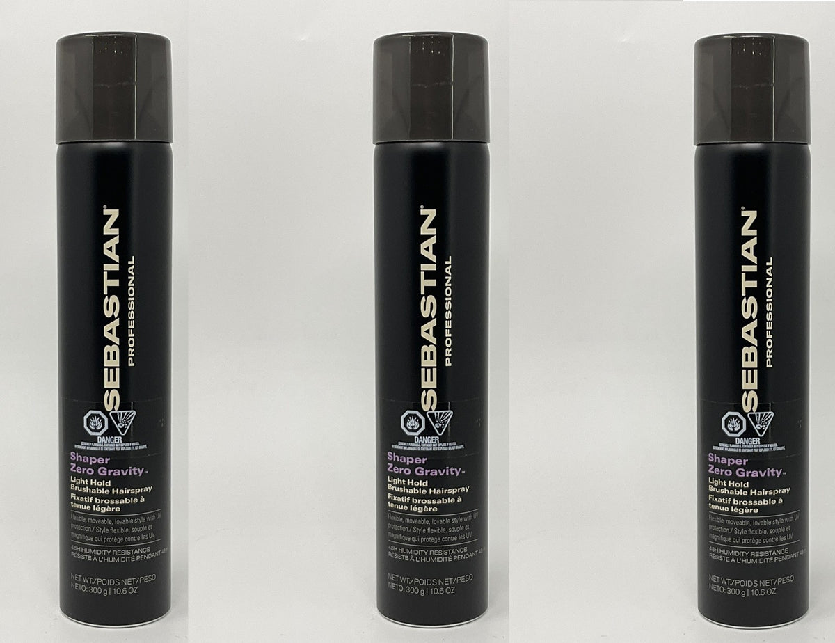 Sebastian Shaper Zero Gravity Lightweight Control Hairspray 10.6 oz Pack of 3