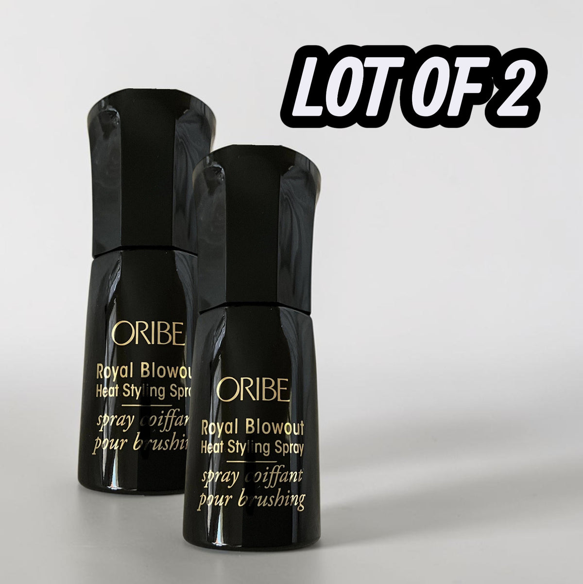 Oribe Royal BLOWOUT Heat Styling Spray Mini 0.67 oz -TRAVEL SIZE - LOT OF 2