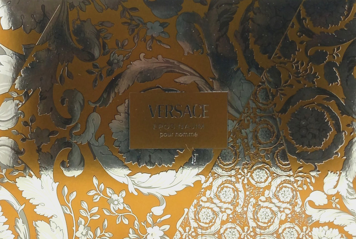 VERSACE EROS NAJIM 3 PCS GIFT SET PARFUM FOR MEN 3.4 Oz, PEN 0.3 Oz, BAG NEW!!!