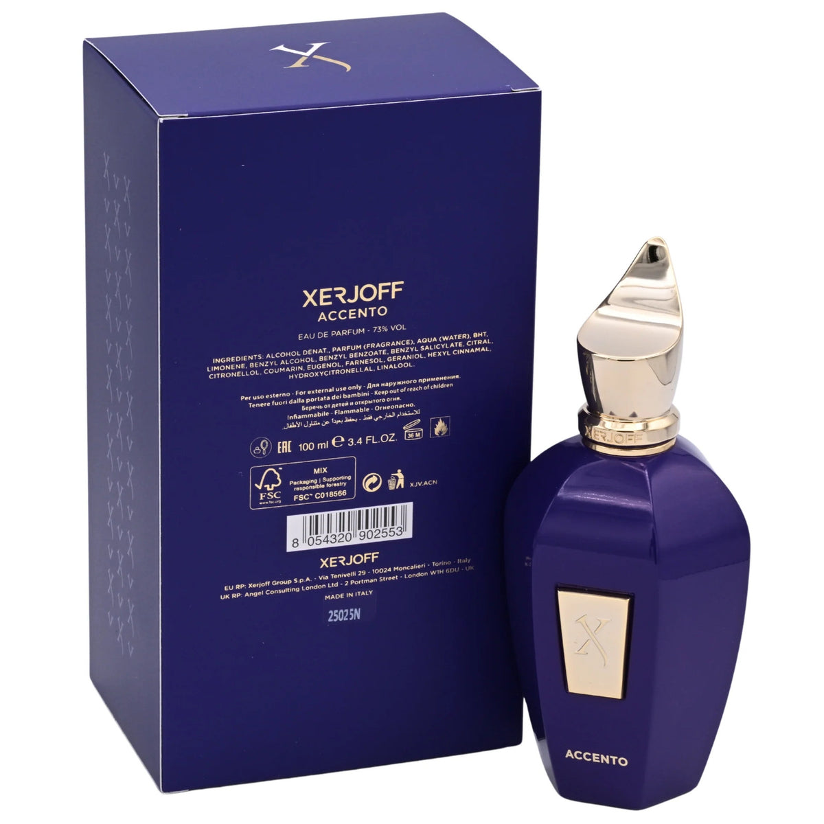 Xerjoff Accento EDP Unisex Spray 3.4 oz 100ml New Box