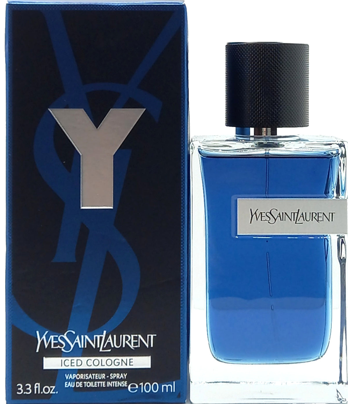YVES SAINT LAURENT Y ICED COLOGNE EDT INTENSE SPRAY MEN 3.3 Oz / 100 ml NEW!!!