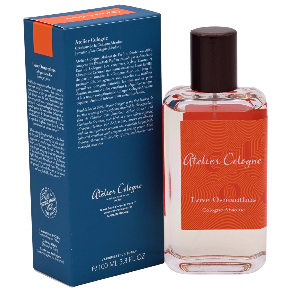 Atelier Cologne Love Osmanthus EDC Spray Unisex 3.4 oz 100ml New Box