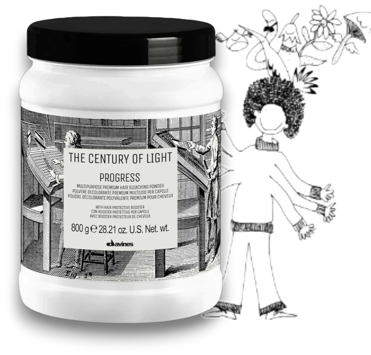 Davines The Century of Light PROGRESS Lightening Bleaching Powder 28.2 oz