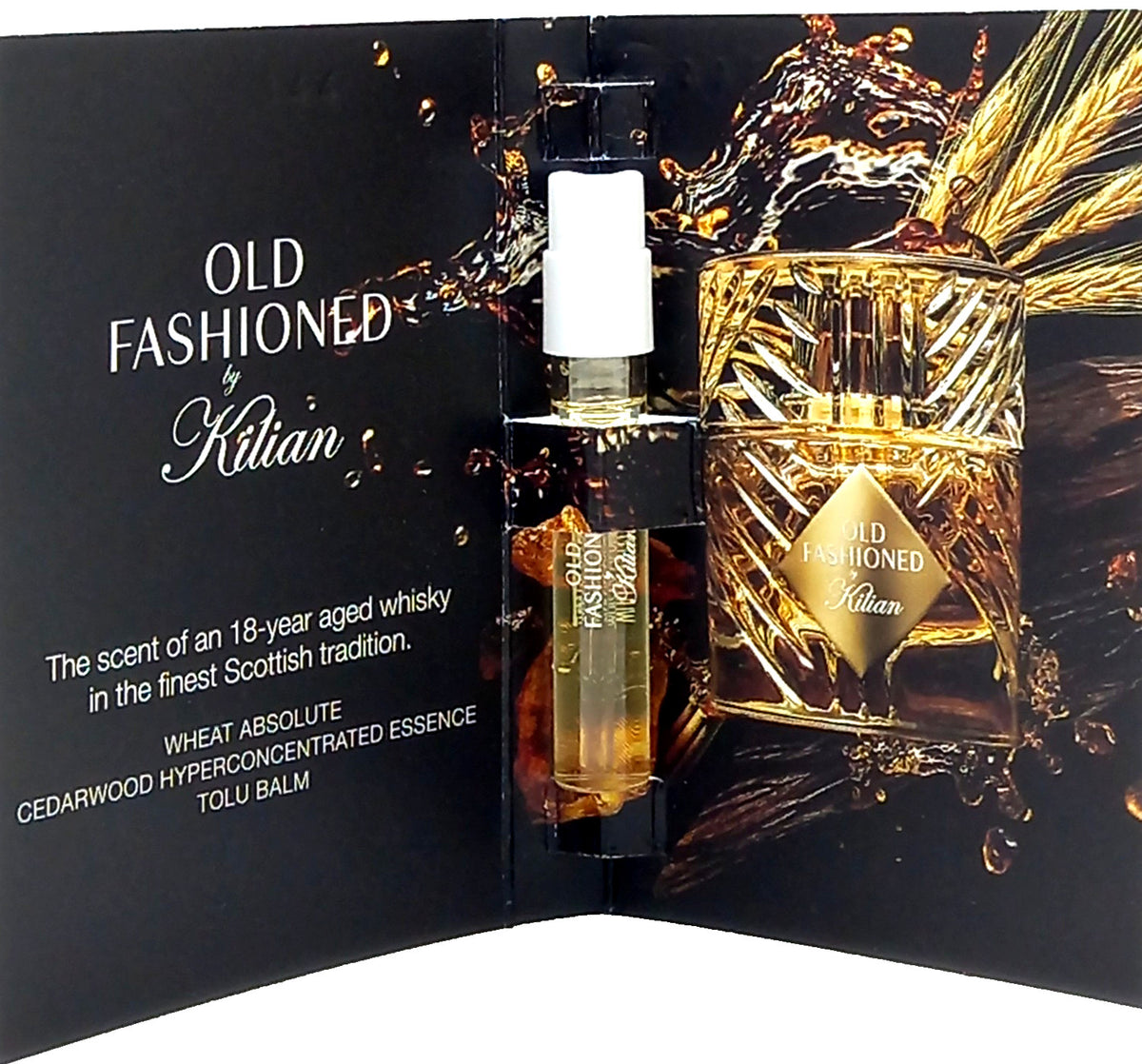 OLD FASHIONED By KILIAN EAU DE PARFUM VIAL SPRAY UNISEX 0.05 Oz NEW SAMPLE SIZE!