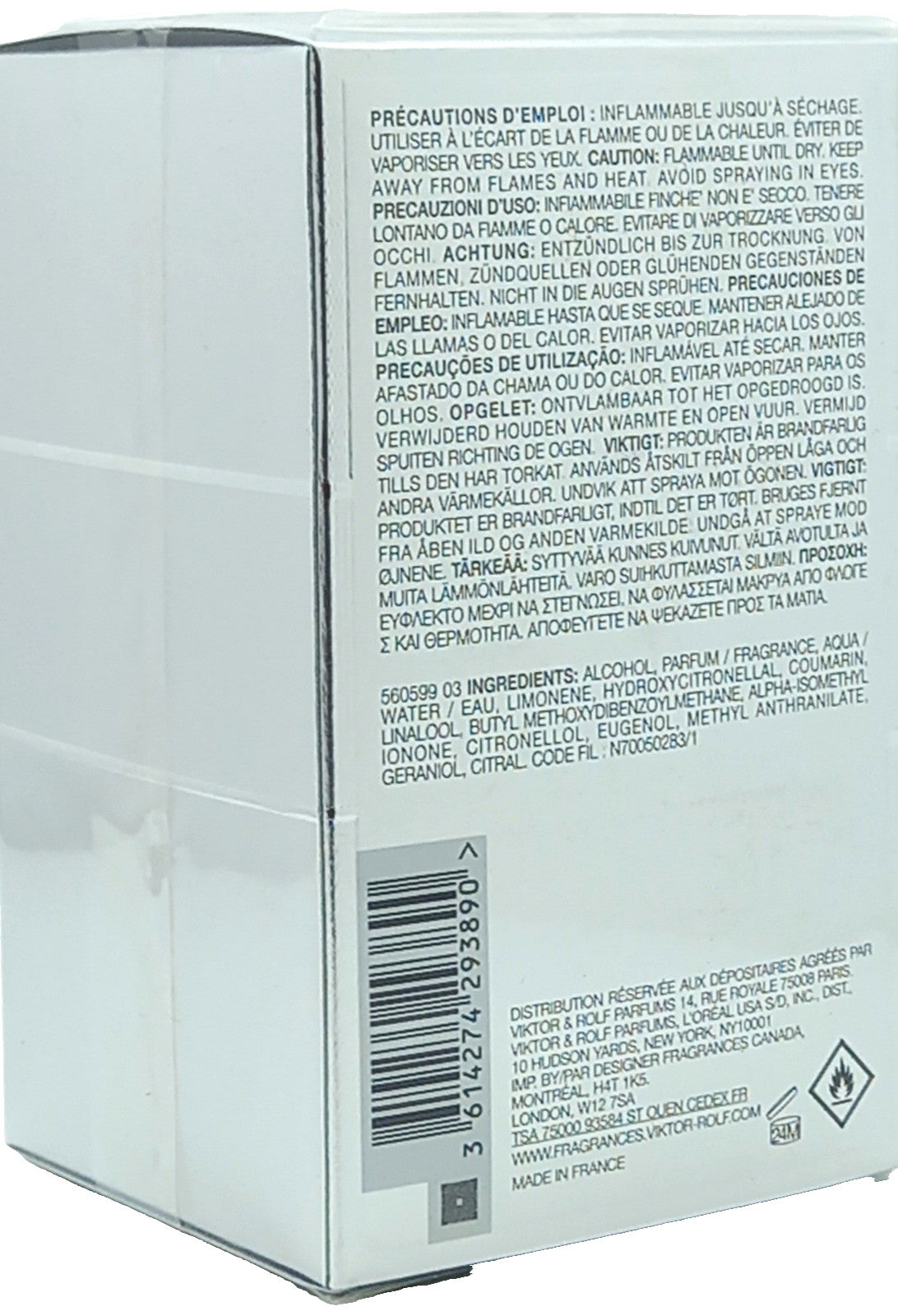 VIKTOR & ROLF SPICEBOMB METALLIC MUSK EAU DE PARFUM SPRAY FOR MEN 3.04 Oz / 90ml