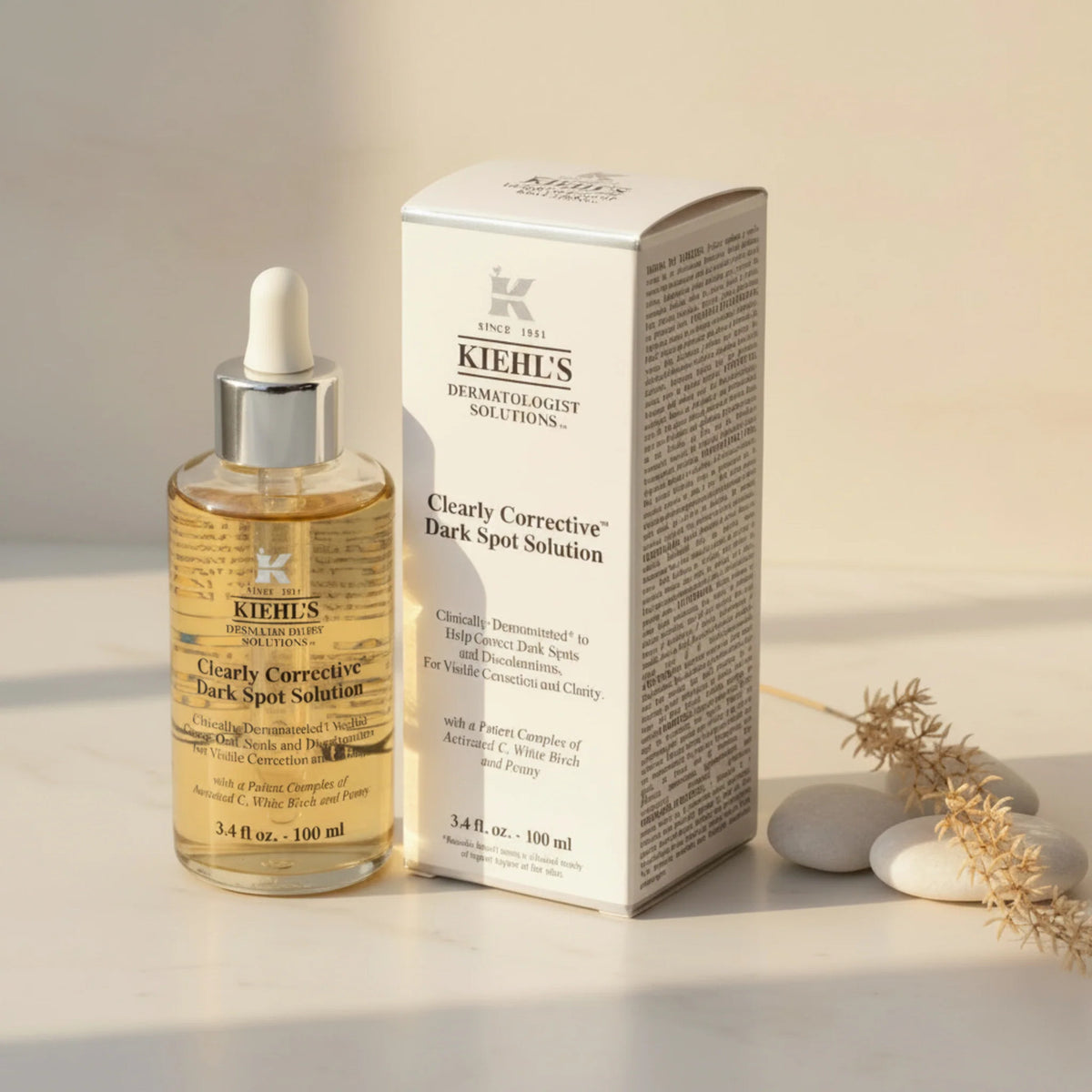 Kiehl'S Clearly Corrective Dark Spot Corrector Face Serum, Unisex, 3.4 oz
