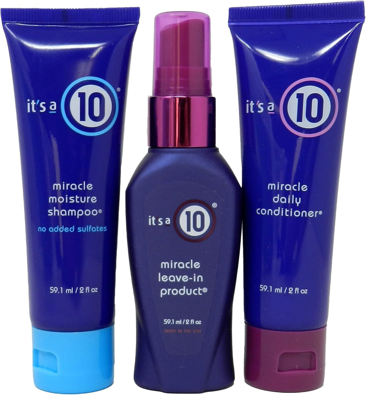 It's a 10 Miracle Original Travel Set - Shampoo, Conditioner & Leave-in Product