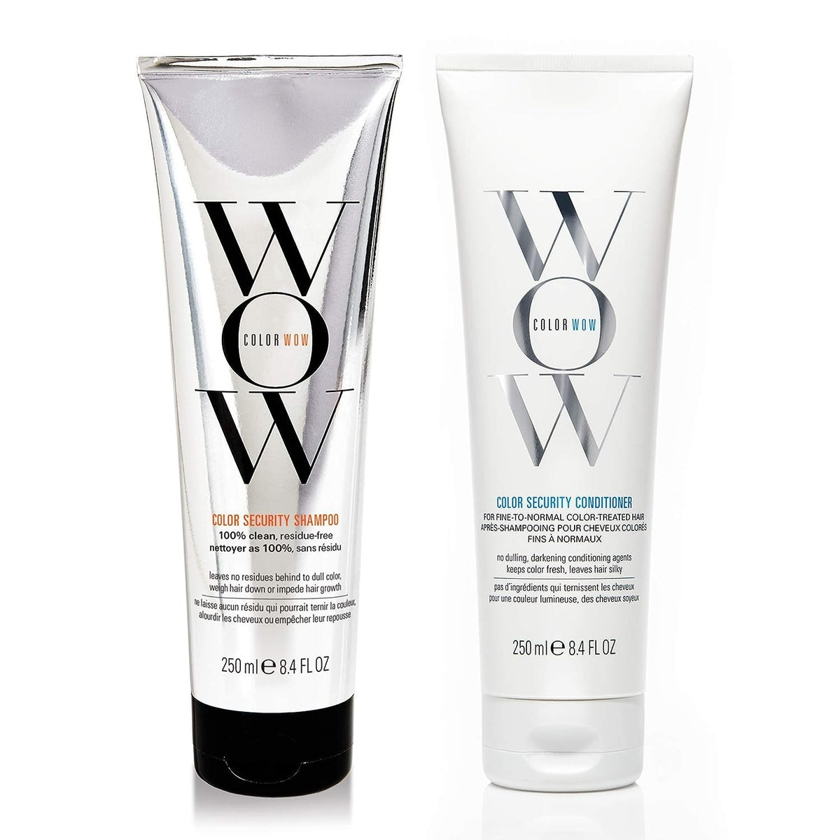 COLOR WOW Color Security Shampoo & Conditioner Duo | For Fine Hair