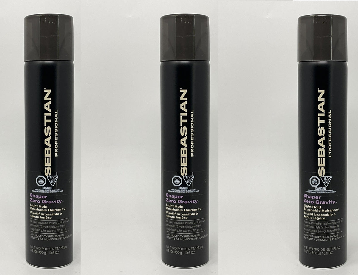 Sebastian Shaper Zero Gravity Lightweight Control Hairspray 10.6 oz Pack of 3