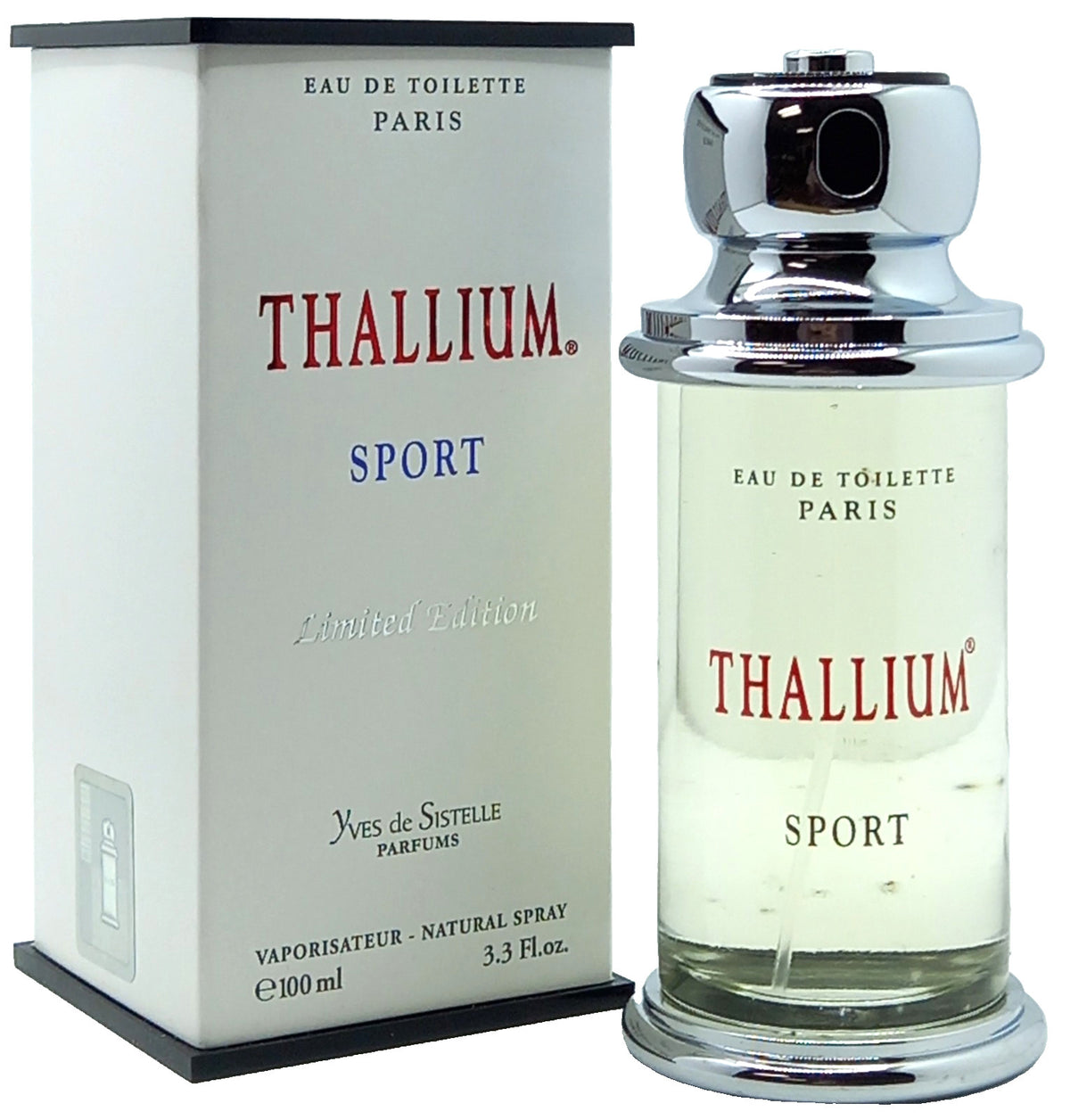 THALLIUM SPORT LIMITED EDITION EAU DE TOILETTE SPRAY FOR MEN 3.3 Oz / 100 ml NEW